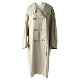 Autre Marque-ENFOLD Dry Stretch Oversized Trench Coat Beige-Other