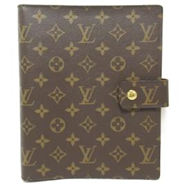 Autre Marque-Louis Vuitton Agenda GM Notebook Cover Monogram Brown-Other