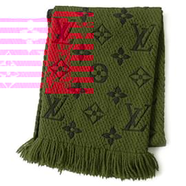 Autre Marque-Louis Vuitton Silk Blend Knit Scarf Monogram-Other