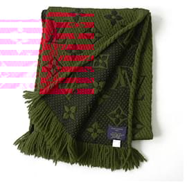 Autre Marque-Louis Vuitton Silk Blend Knit Scarf Monogram-Other
