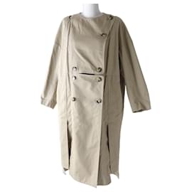 Autre Marque-Enfold Women's Long Trench Coat Beige-Other