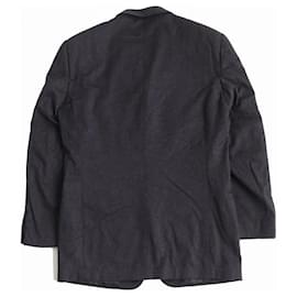 Versace-Versace Vintage Medusa Cashmere Jacket-Dark grey