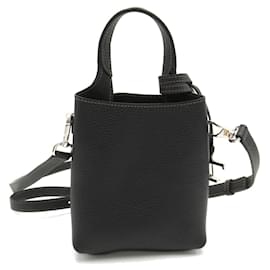 Tod's-Tod's Leather Timeless Mini 2way Handbag-Black
