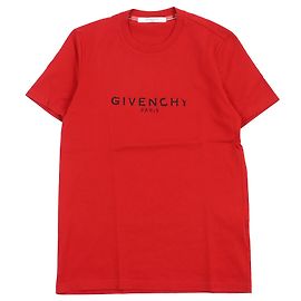 Camiseta de algodão com logo Givenchy vermelha XS Vermelho