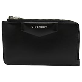 Givenchy Leather Card Case Black Black