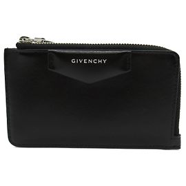 Givenchy Leder-Kartenetui schwarz Schwarz