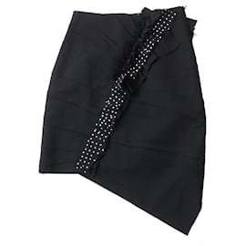 Yves Saint Laurent Saia de lã Saint Laurent Preto