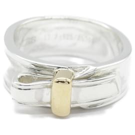Autre Marque-Hermes Artemis Ribbon Ring K18 Gold Silver 925-Other