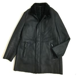 Abrigo Mouton Armani Negro EU48/USA38 Negro