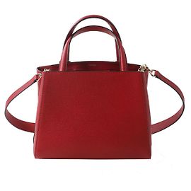 Valextra Small Triennale 2WAY Leather Bag Red