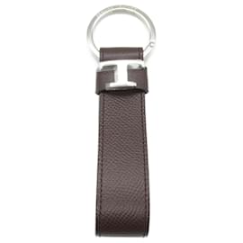 Tod's-Tod's Leather Keyring Brown XAMTSIGA200RLO9999-Brown