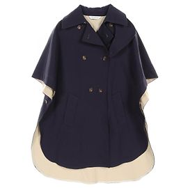 Poncho in cotone Max Mara blu navy Blu navy