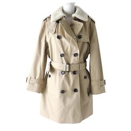 Cappotto trench da donna Coach F76255 beige Beige