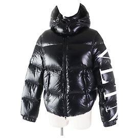 Jaqueta de down com capuz preta com logo VLTN da Valentino 36 Preto