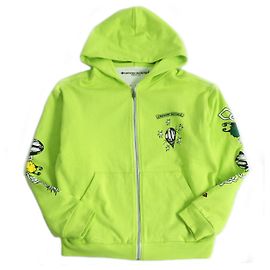 Chrome Hearts Dagger Zip Hoodie Verde Lime M Altro