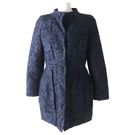 Abrigo de algodón Valentino Azul marino