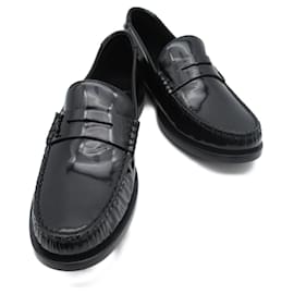 Yves Saint Laurent Mocassini in vernice Saint Laurent Neri 670231 Nero