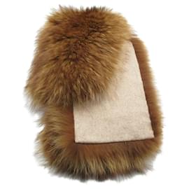 Autre Marque-Loro Piana Cashmere Raccoon Fur Scarf-Other
