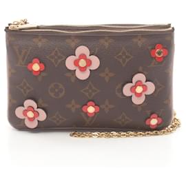 Autre Marque-Louis Vuitton Monogram Double Zip Pochette Bag-Other