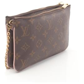 Autre Marque-Louis Vuitton Monogram Double Zip Pochette Bag-Other