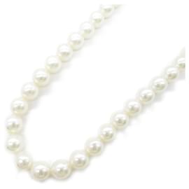 Autre Marque-Tasaki Akoya Pearl Necklace Silver 925-Other
