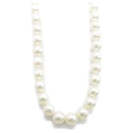 Autre Marque-Tasaki Akoya Pearl Necklace Silver 925-Other