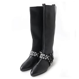 Autre Marque-Louis Vuitton Rhapsody Leather Boots Black White-Other