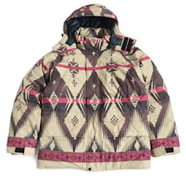 Supreme Chimayo Native Pattern Down Jacket Beige M Beige