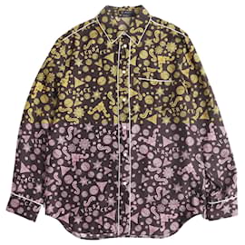 Versace-Versace Silk Medusa Barocco Print Shirt-Other