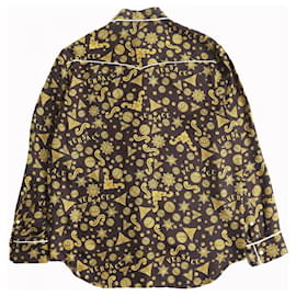 Versace-Versace Silk Medusa Barocco Print Shirt-Other