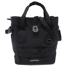Autre Marque-Balenciaga Nylon 2way Shoulder Bag Black-Other