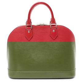 Autre Marque-Louis Vuitton Alma Epi Red Leather Handbag M4058E-Other