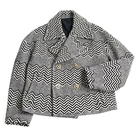 Versace-Versace Medusa Silk Blend Double Breasted Jacket-Other