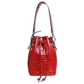 Fendi Mini borsa a secchiello Trésor rossa Rosso