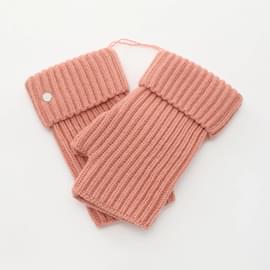 Hermès-Hermes Philippa Cashmere and Mohair Mittens-Pink