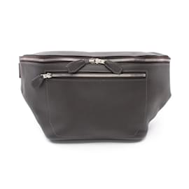 Hermès-Hermes City Slide Cross GM Macassar Waist Bag-Brown,Black,Green