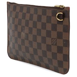 Louis Vuitton-Louis Vuitton Brown Damier Ebene Neverfull Pouch-Brown