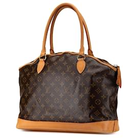 Louis Vuitton-Louis Vuitton Brown Monogram Lockit Horizontal-Brown