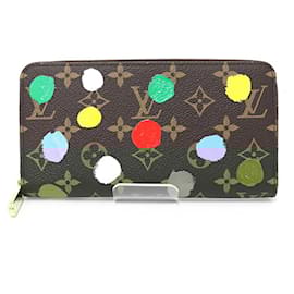 Louis Vuitton-Louis Vuitton Yayoi Kusama Zippy Wallet-Brown,Multiple colors