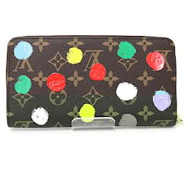 Louis Vuitton-Louis Vuitton Yayoi Kusama Zippy Wallet-Brown,Multiple colors