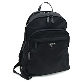 Prada Re-Nylon x Saffiano Leather Backpack Black