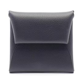 Hermès-Hermes Bastia Coin Purse in Navy-Navy blue