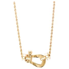 Fred-Fred Force 10 Medium Model Diamond Necklace-Golden
