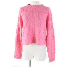 Miu Miu MIUMIU Kaschmir Rundhalsstrickpullover rosa Pink