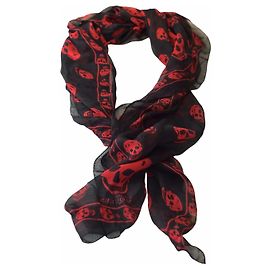 Alexander Mcqueen Schals Schwarz