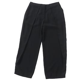 Calça larga de rayon Balmain preta 38 mulheres Preto