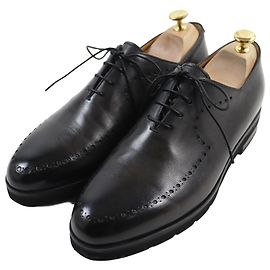Chaussures Oxford en cuir Berluti noires 8,5 Noir