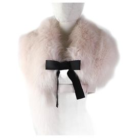 Xale de pele de raposa Valentino rosa 40 Rosa