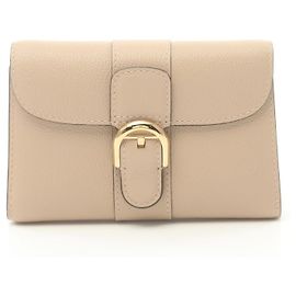 Delvaux Brillant Leather Wallet Beige
