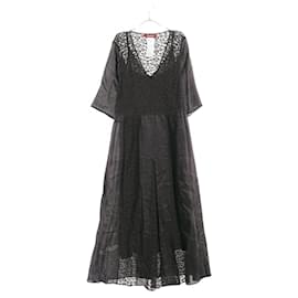 Autre Marque-Max Mara Studio Cotton Ramie Dress Black-Other